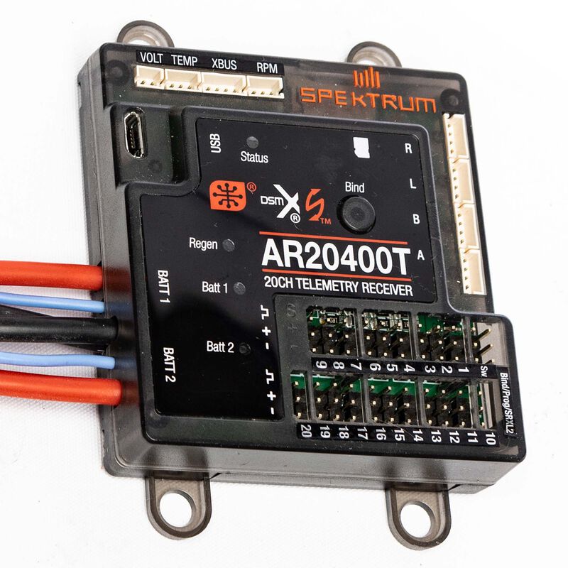 Spektrum AR20400T 20 Channel PowerSafe Telemetry Receiver 